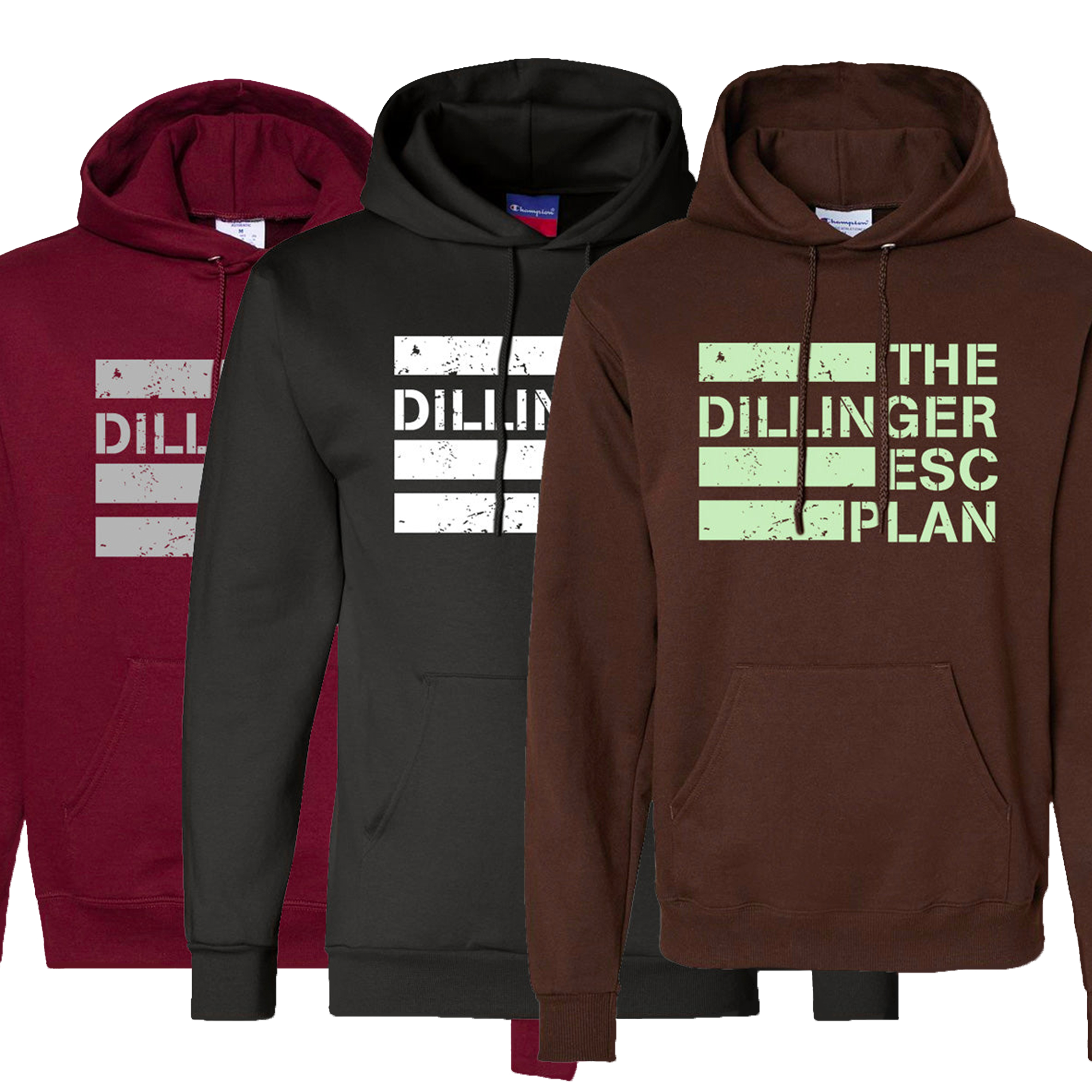 Dillinger Escape Plan Logo Hoodie Champion
